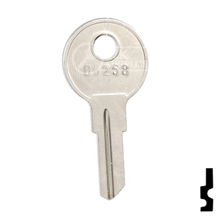 Uncut Key Blank | Bauer | BD258 RV-Motorhome Key Framon Manufacturing Company, Inc