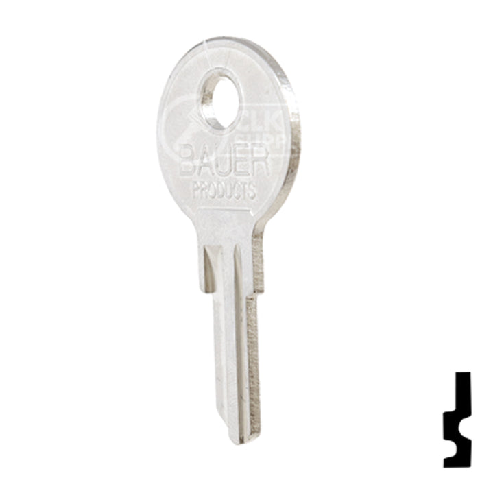 Uncut Key Blank | Bauer | BD258 RV-Motorhome Key Framon Manufacturing Company, Inc