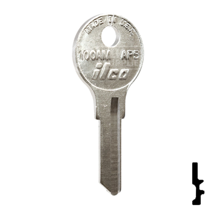 Uncut Key Blank | Chicago | 100AM, AP5 RV-Motorhome Key Ilco