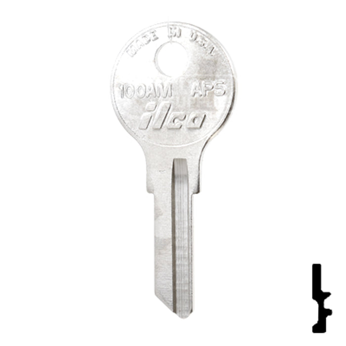 Uncut Key Blank | Chicago | 100AM, AP5 RV-Motorhome Key Ilco