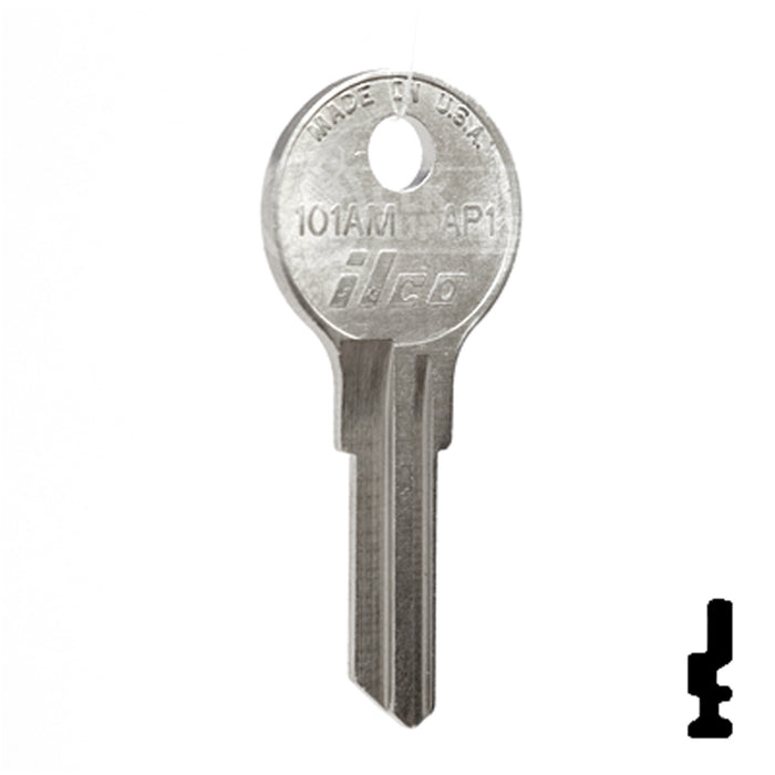 Uncut  Key Blank | Chicago | 101AM, AP1 RV-Motorhome Key Ilco