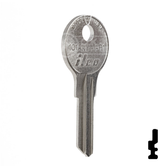 Uncut  Key Blank | Chicago | 101AM, AP1 RV-Motorhome Key Ilco