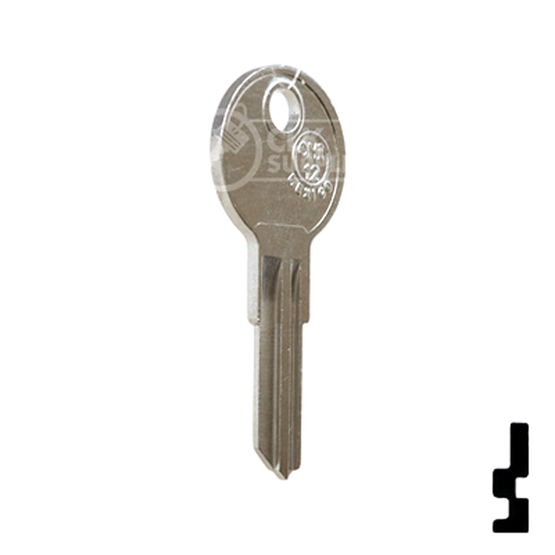 Uncut Key Blank | Chicago | CHI-12, 1041TR RV-Motorhome Key JMA USA