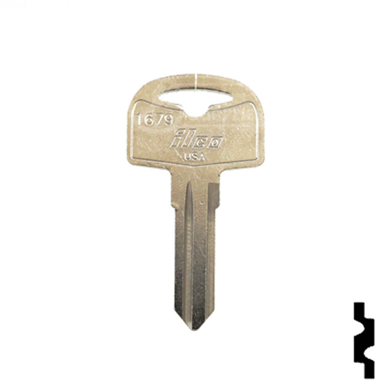 Uncut Key Blank | Cole Hersee | 1679 RV-Motorhome Key Ilco