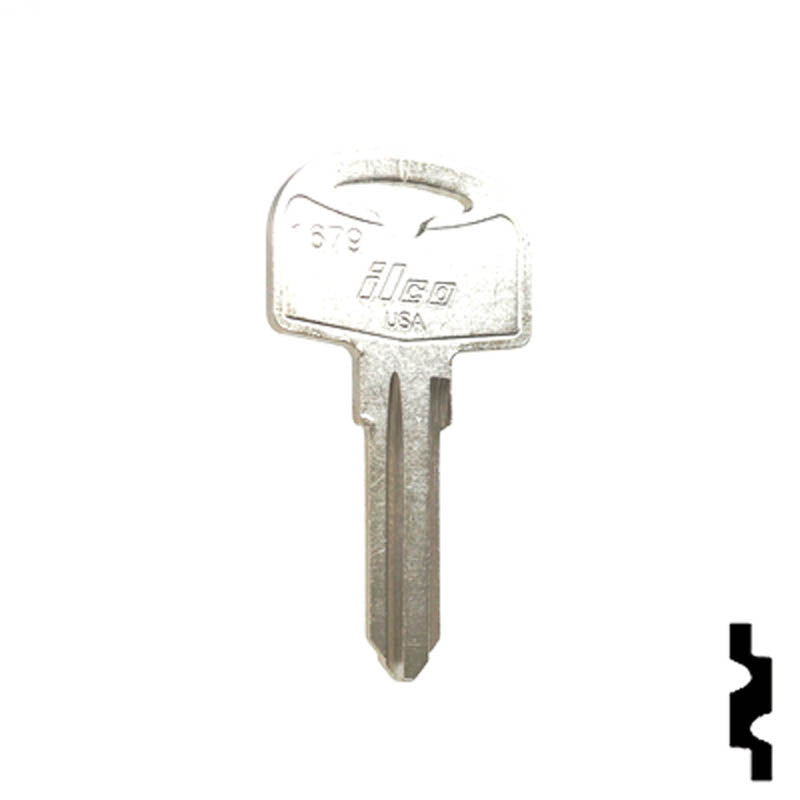 Uncut Key Blank | Cole Hersee | 1679 RV-Motorhome Key Ilco