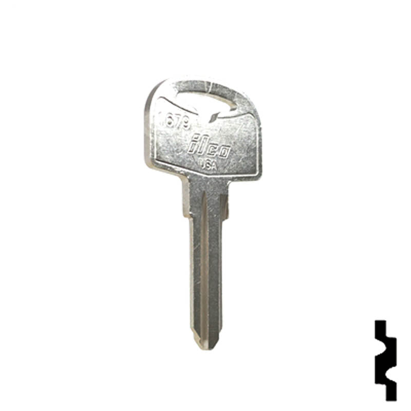 Uncut Key Blank | Cole Hersee | 1679 RV-Motorhome Key Ilco