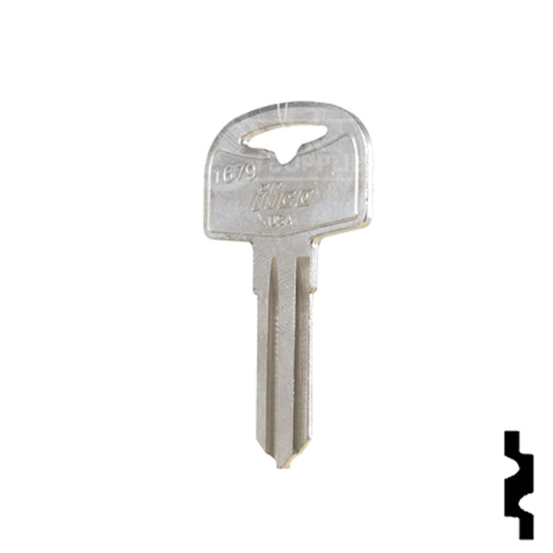 Uncut Key Blank | Cole Hersee | 1679 RV-Motorhome Key Ilco