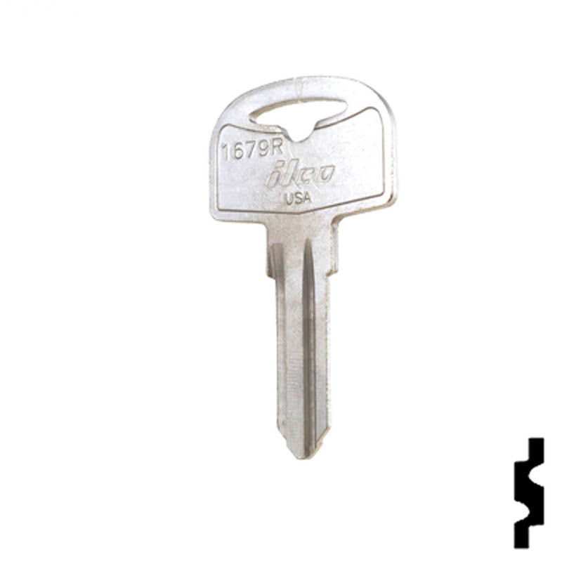 Uncut Key Blank | Cole Hersee | 1679R RV-Motorhome Key Ilco
