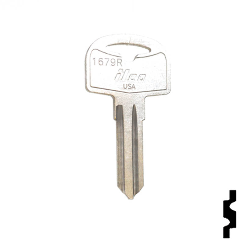 Uncut Key Blank | Cole Hersee | 1679R RV-Motorhome Key Ilco