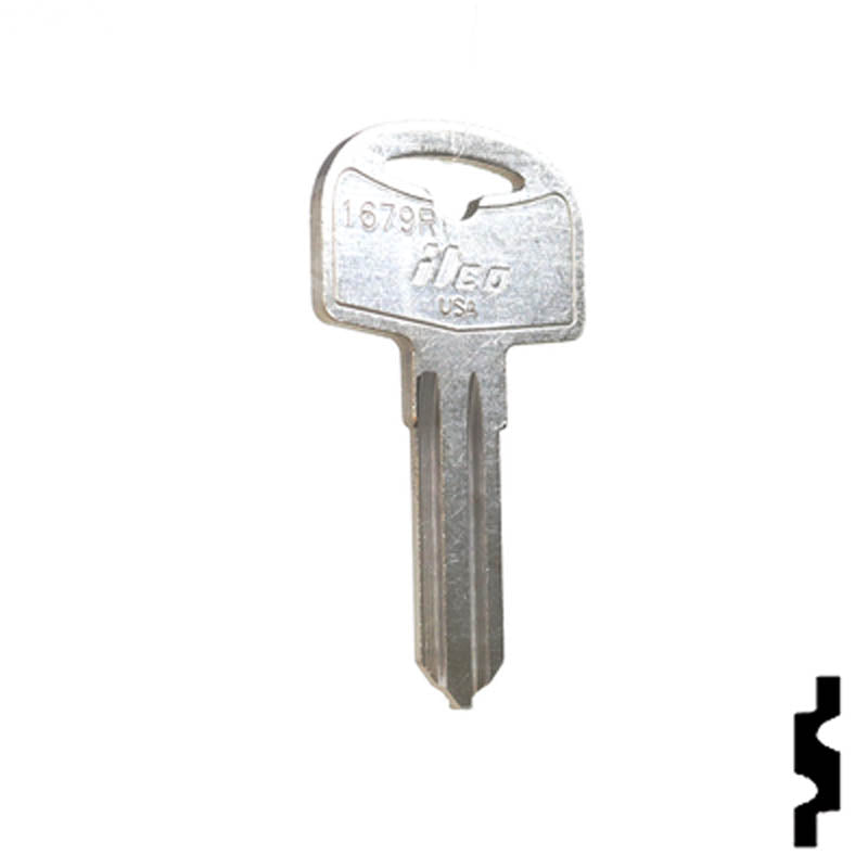 Uncut Key Blank | Cole Hersee | 1679R RV-Motorhome Key Ilco