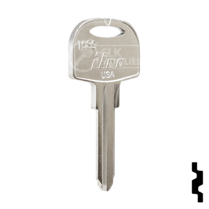 Uncut Key Blank | Cole Hersee | 1689 RV-Motorhome Key Ilco