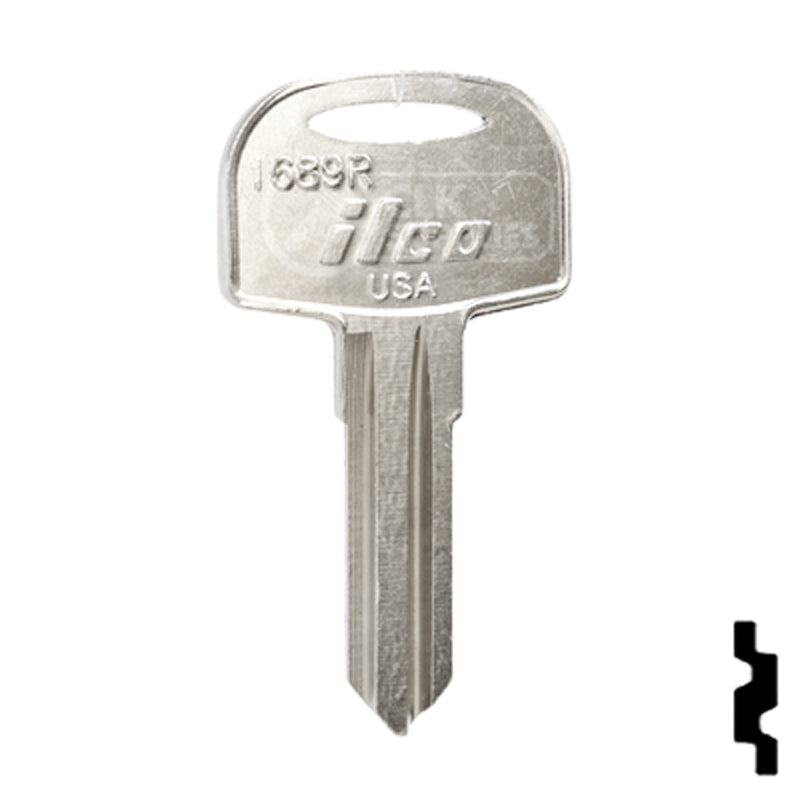 Uncut Key Blank | Cole Hersee | 1689R RV-Motorhome Key Ilco