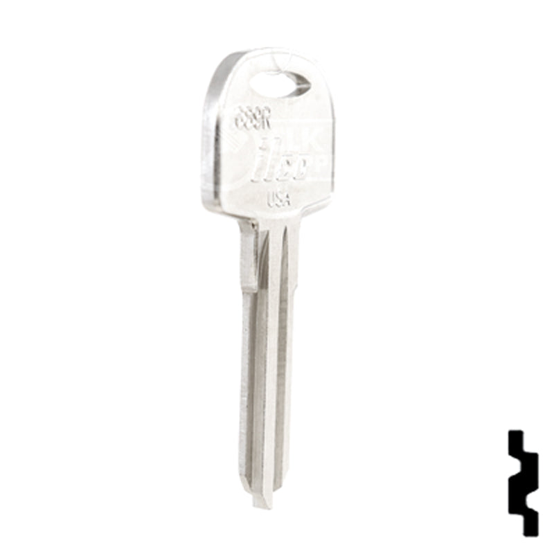 Uncut Key Blank | Cole Hersee | 1689R RV-Motorhome Key Ilco