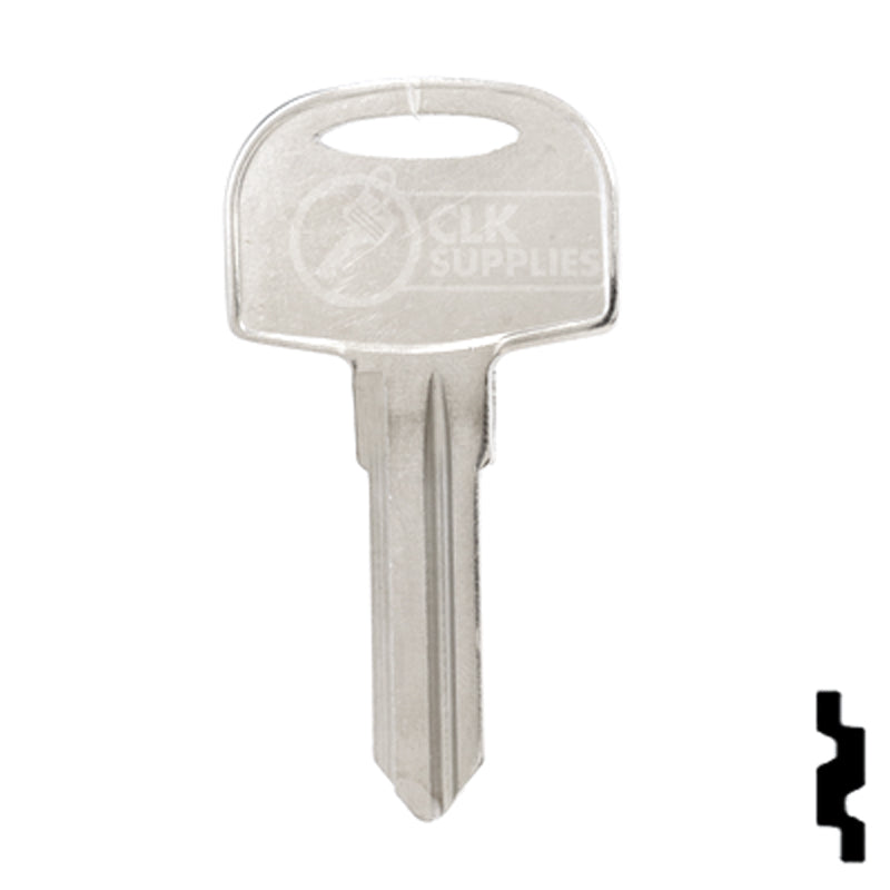Uncut Key Blank | Cole Hersee | 1689R RV-Motorhome Key Ilco