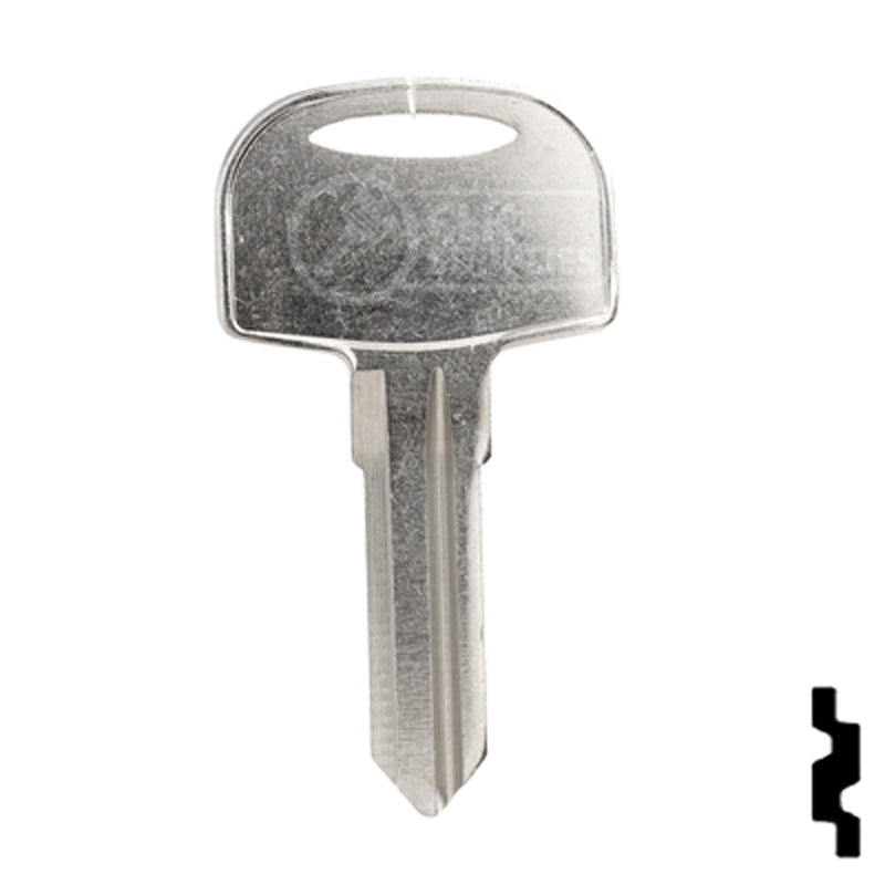 Uncut Key Blank | Cole Hersee | 1689R RV-Motorhome Key Ilco