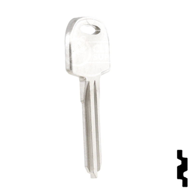 Uncut Key Blank | Cole Hersee | 1689R RV-Motorhome Key Ilco
