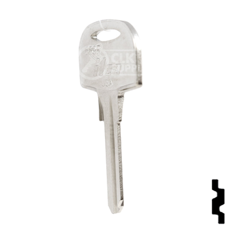 Uncut Key Blank | Cole Hersee | 1689R RV-Motorhome Key Ilco