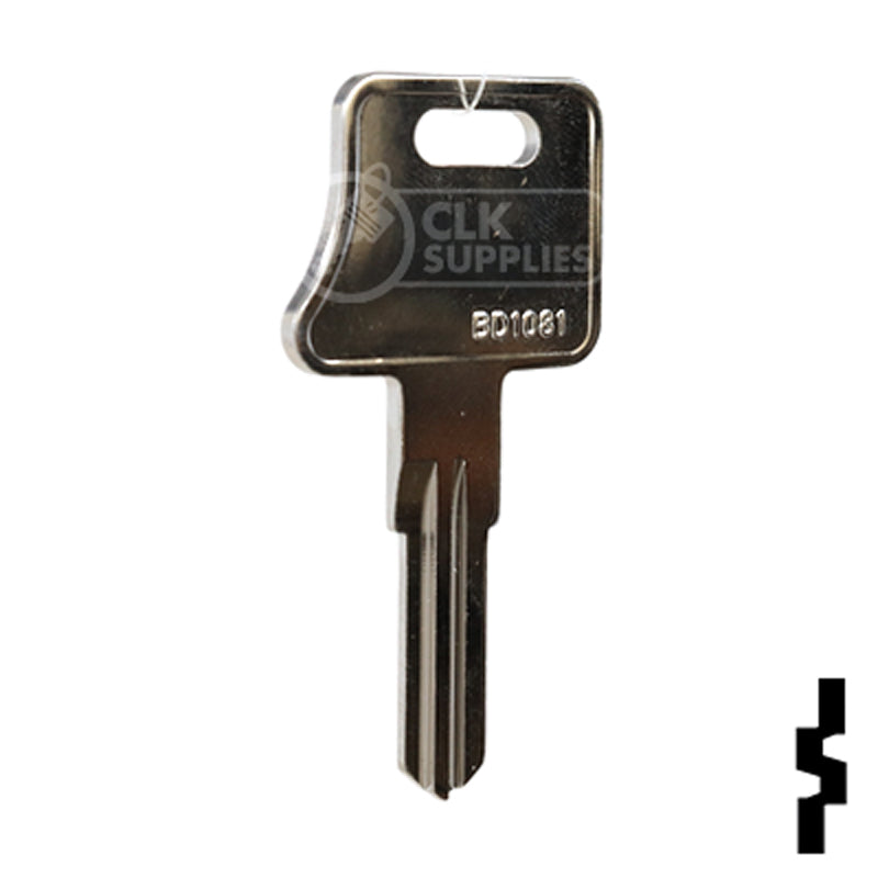 Uncut Key Blank | Fastec, FIC | BD1081 RV-Motorhome Key Framon Manufacturing Company, Inc