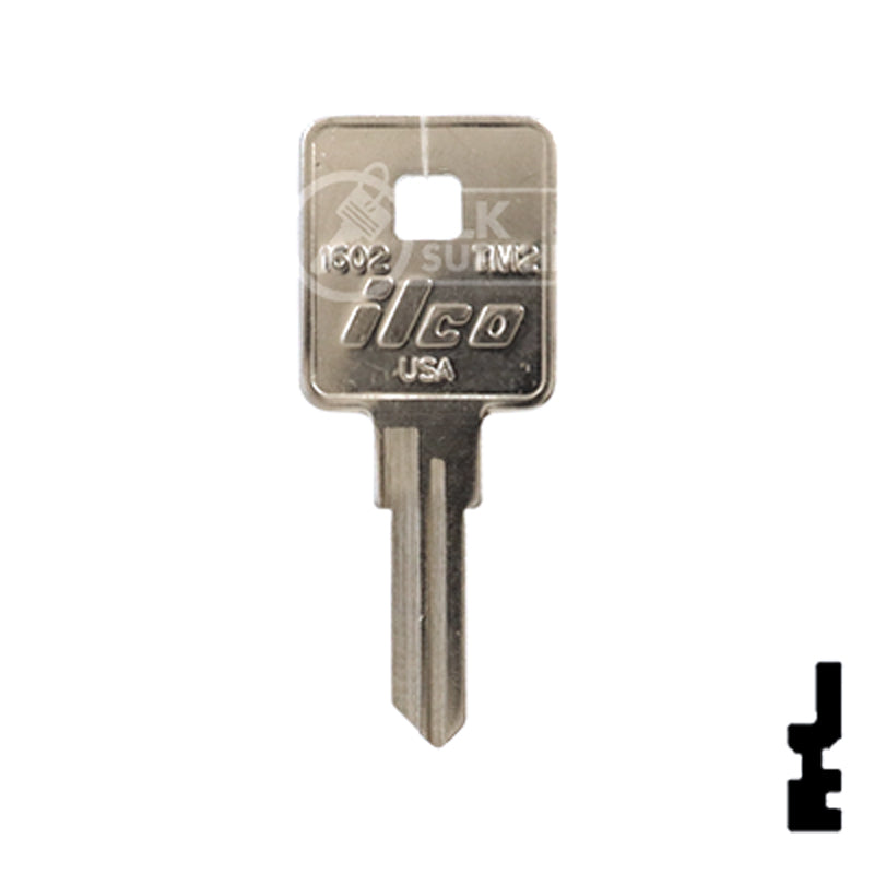 Uncut Key Blank | TriMark | 1602, TM2 RV-Motorhome Key Ilco
