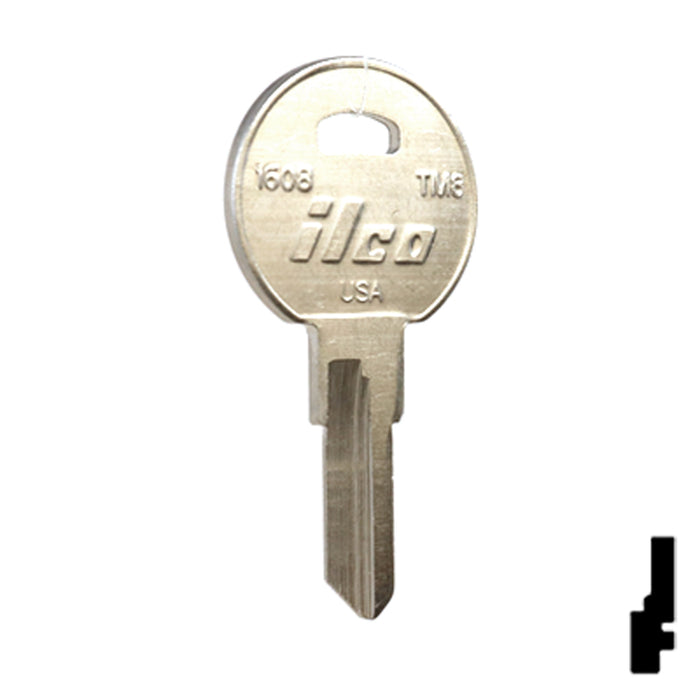 Uncut Key Blank | TriMark | 1608, TM8 RV-Motorhome Key Ilco