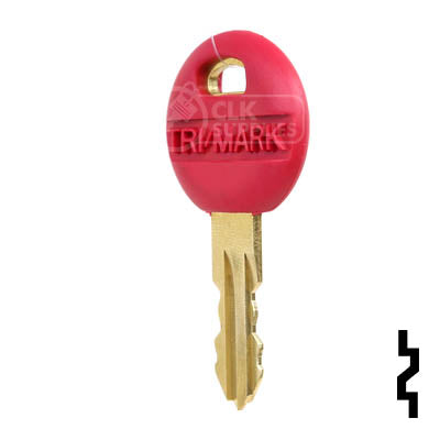 Uncut Key Blank | Trimark | 1622, KS201, 2P Master (Red) RV-Motorhome Key TriMark