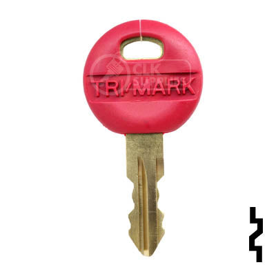 Uncut Key Blank | Trimark | 1622, KS201, 2P Master (Red) RV-Motorhome Key TriMark