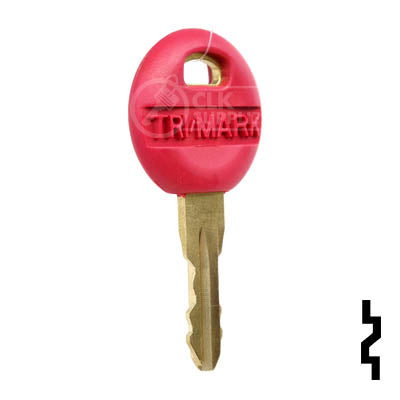 Uncut Key Blank | Trimark | 1622, KS201, 2P Master (Red) RV-Motorhome Key TriMark