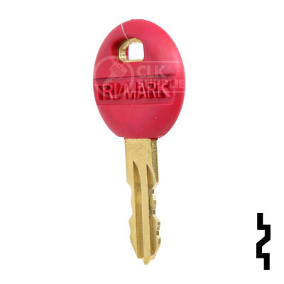 Uncut Key Blank | Trimark | 1622, KS201, 2P Master (Red) RV-Motorhome Key TriMark