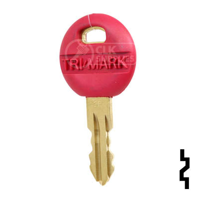 Uncut Key Blank | Trimark | 1622, KS201, 2P Master (Red) RV-Motorhome Key TriMark