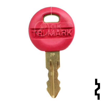 Uncut Key Blank | Trimark | 1622, KS201, 2P Master (Red) RV-Motorhome Key TriMark