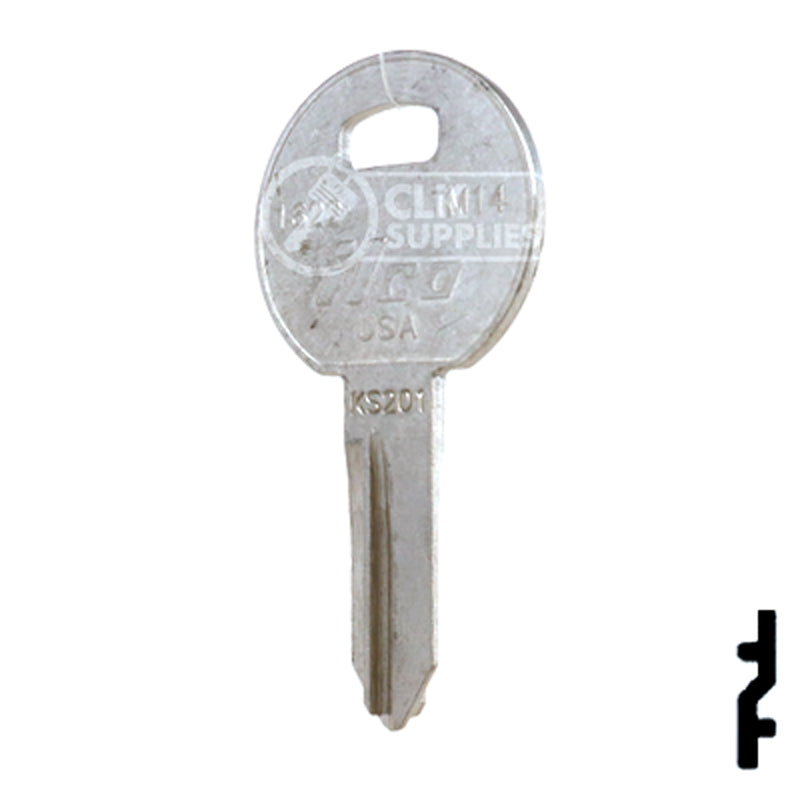 Uncut Key Blank | TriMark | 1622, TM14 RV-Motorhome Key Ilco