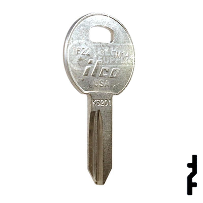 Uncut Key Blank | TriMark | 1622, TM14 RV-Motorhome Key Ilco