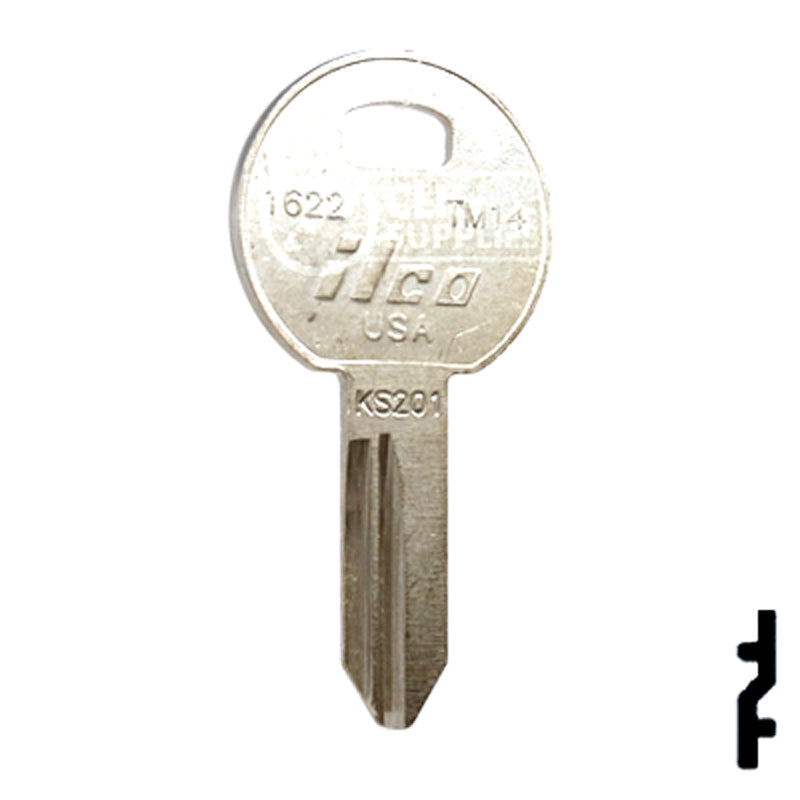 Uncut Key Blank | TriMark | 1622, TM14 RV-Motorhome Key Ilco