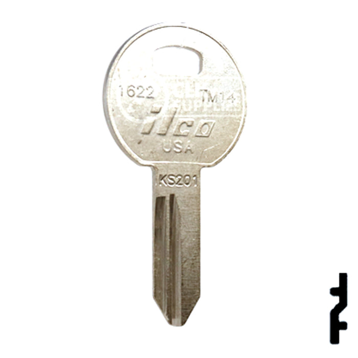 Uncut Key Blank | TriMark | 1622, TM14 RV-Motorhome Key Ilco