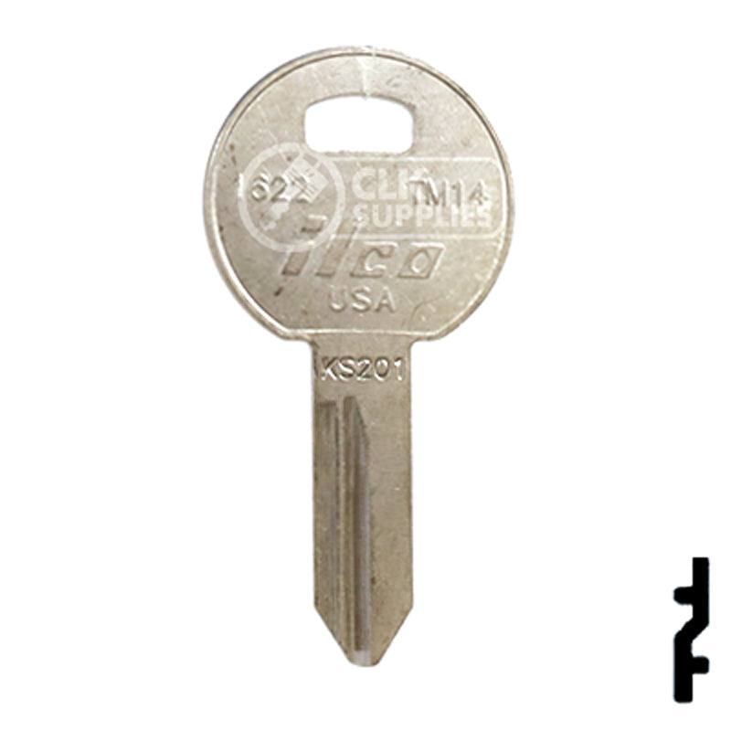 Uncut Key Blank | TriMark | 1622, TM14 RV-Motorhome Key Ilco