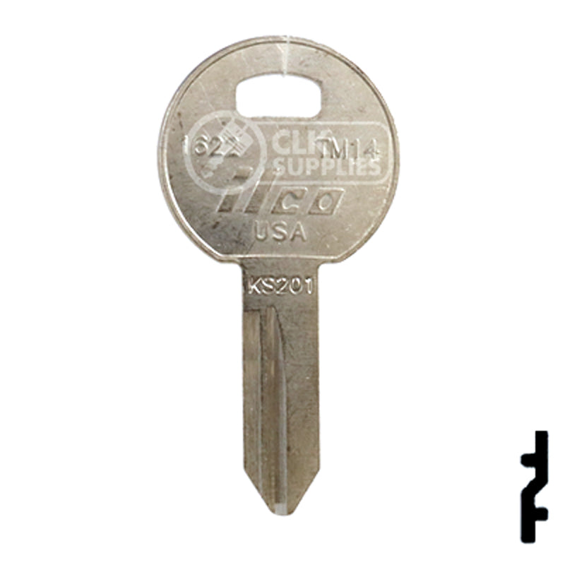 Uncut Key Blank | TriMark | 1622, TM14 RV-Motorhome Key Ilco