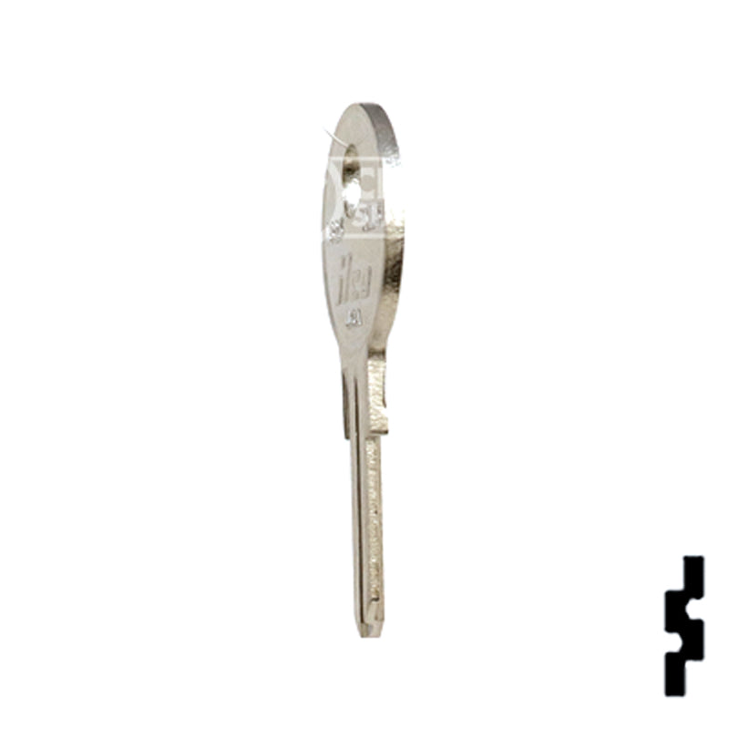 Uncut Key Blank | TriMark |1623, TM15 RV-Motorhome Key Ilco