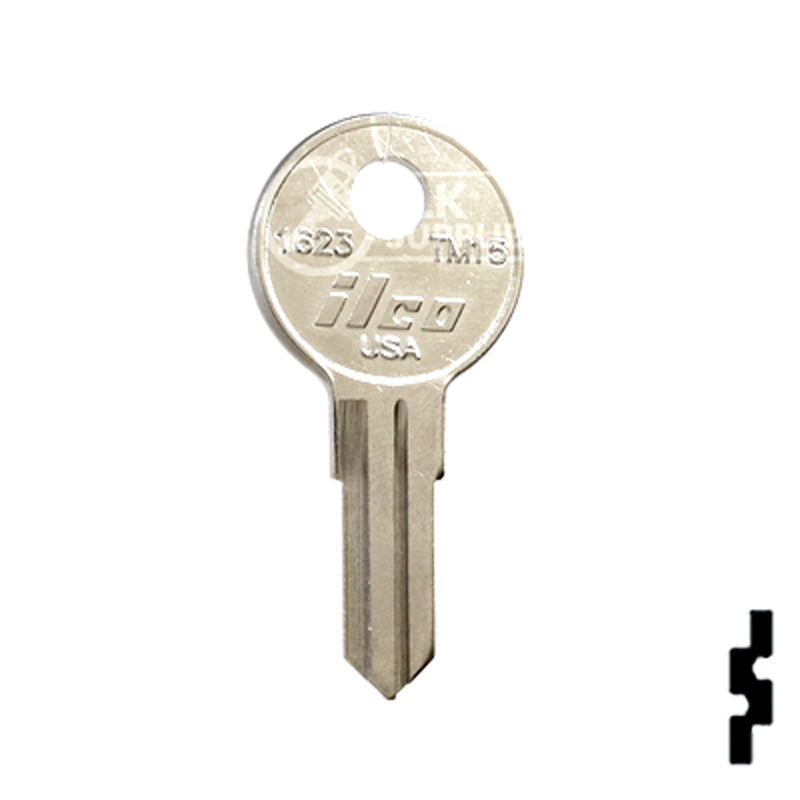 Uncut Key Blank | TriMark |1623, TM15 RV-Motorhome Key Ilco