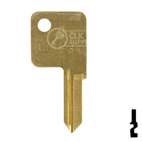 Uncut Key Blank | Trimark | BD163R