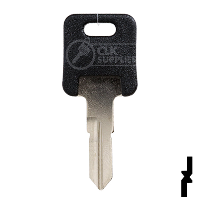 Uncut Plastic Head Key Blank | Trimark | KS970S RV-Motorhome Key Framon Manufacturing Company, Inc