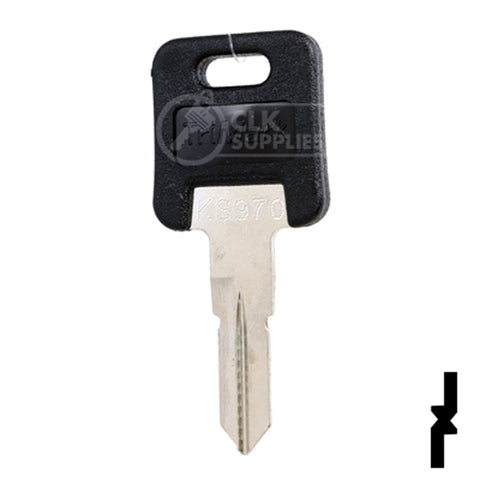 Uncut Plastic Head Key Blank | Trimark | KS970S