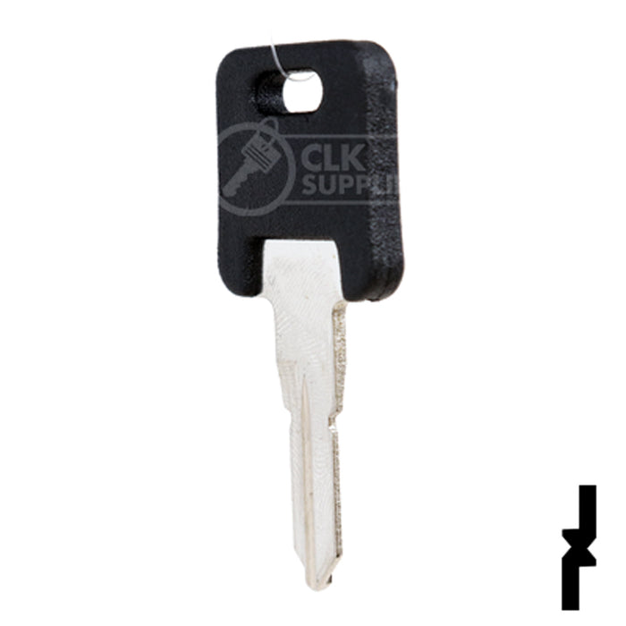 Uncut Plastic Head Key Blank | Trimark | KS970S RV-Motorhome Key Framon Manufacturing Company, Inc