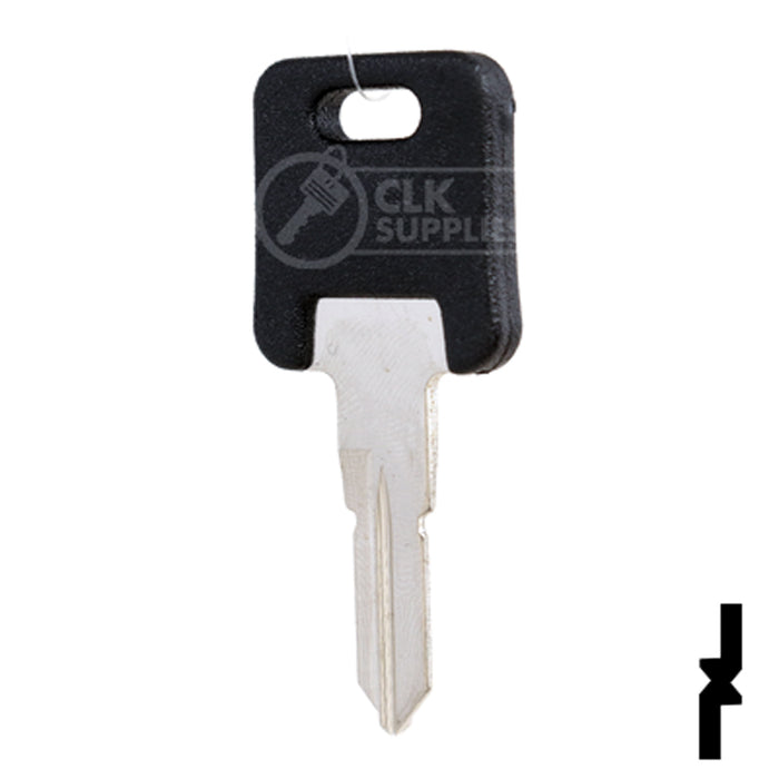 Uncut Plastic Head Key Blank | Trimark | KS970S RV-Motorhome Key Framon Manufacturing Company, Inc