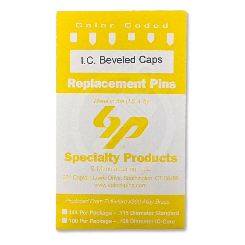 Best Caps For IC Core Locks (SFIC) 100 Pack SFIC Pin Specialty Products Mfg.