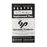 IC A2 Nickel Silver Bottom Pin #0 100pk SFIC Pin Specialty Products Mfg.