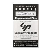 IC A2 Nickel Silver Bottom Pin #1 100pk SFIC Pin Specialty Products Mfg.