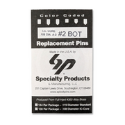 IC A2 Nickel Silver Bottom Pin #2 100pk SFIC Pin Specialty Products Mfg.