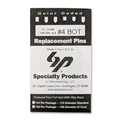 IC A2 Nickel Silver Bottom Pin #4 100pk SFIC Pin Specialty Products Mfg.