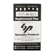 IC A2 Nickel Silver Bottom Pin #6 100pk SFIC Pin Specialty Products Mfg.