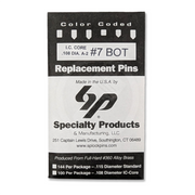 IC A2 Nickel Silver Bottom Pin #7 100pk SFIC Pin Specialty Products Mfg.